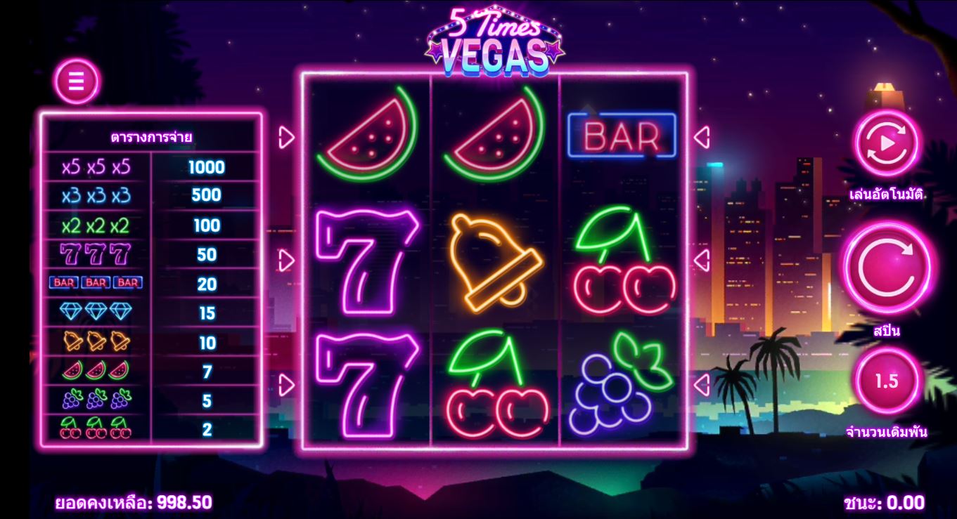 เผยความลับของแจ็คพอต: เพิ่มเงินจริงให้สูงสุดด้วยเกมสล็อต LCH ของ Vegas 5 เท่า!